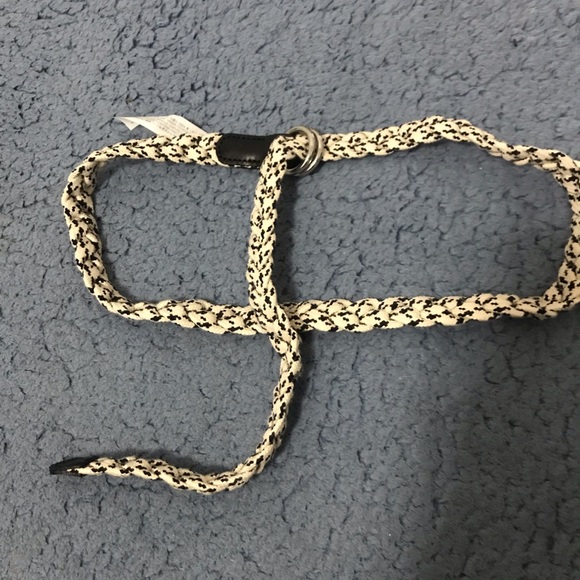 J Crew Black and White Braided Belt - Picture 4 of 6